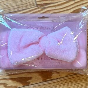The Crème Shop Pink Plush Headband